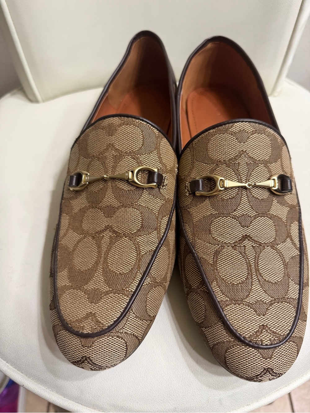 Coach Signature-Pattern Loafers - Picture 1 of 5
